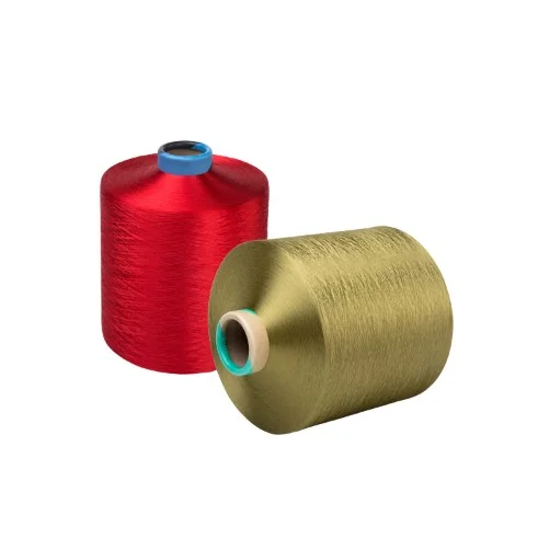 High Quality flame retardant polyester 150d/36f melange dyed yarn grs poly yarn