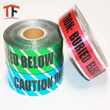 Gas line Detectable Buried Barricade Tape