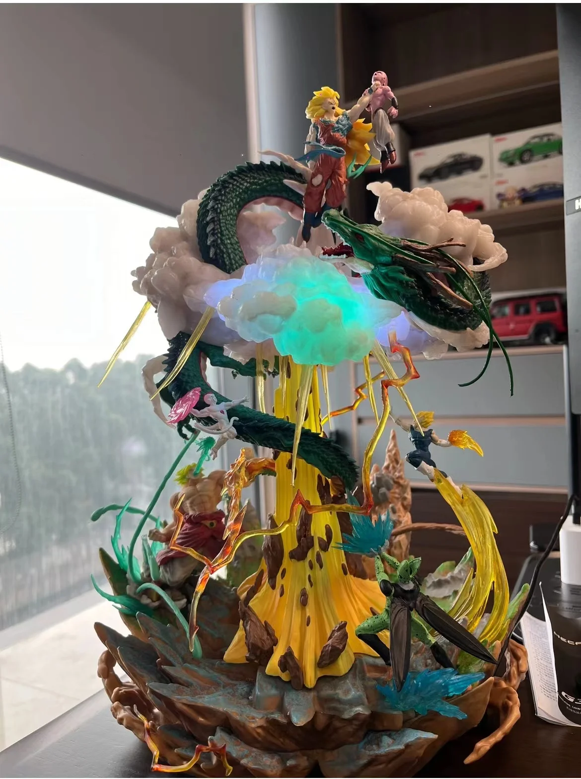 Yubon New Arrivals DBZ Action Figure 38cm Huge Model Toys Anime Goku Saiyan Buu Action Collectible Dragon Balls PVC Figure Toy