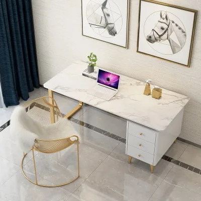 Nordic marble desk home study desk and chair combination simple office desktop computer desk