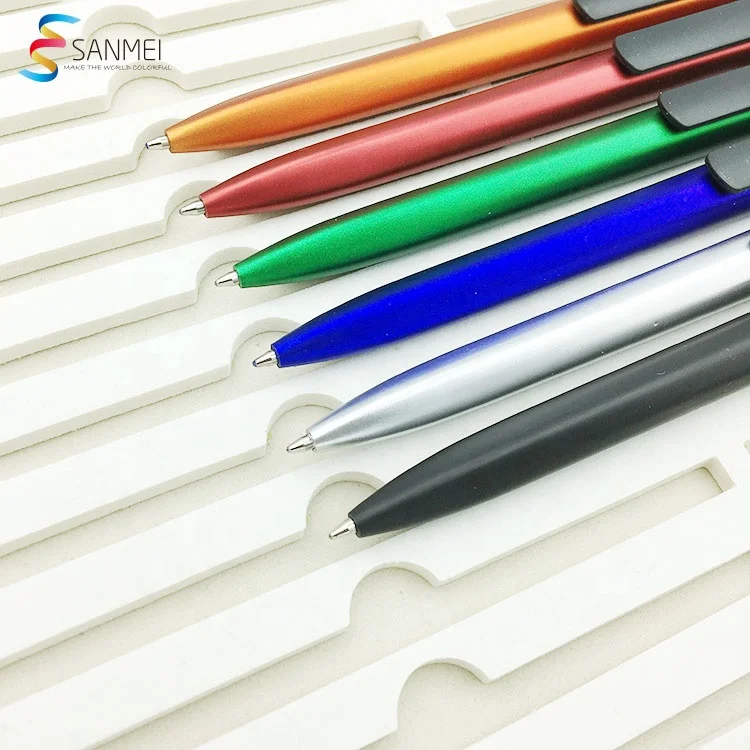 Latest OEM printing plastic retractable custom hotel logo promotional pen for advertising