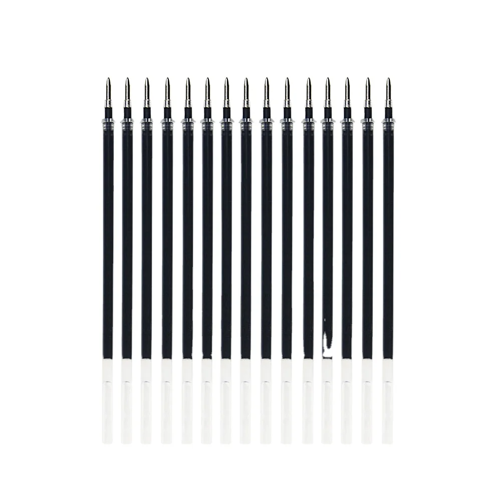 Cheap Customized 0.5mm 0.7mm 1.0mm Gel Pen Refill Plastic Bullet Needle Tip Transparent Refill Bulk Wholesale