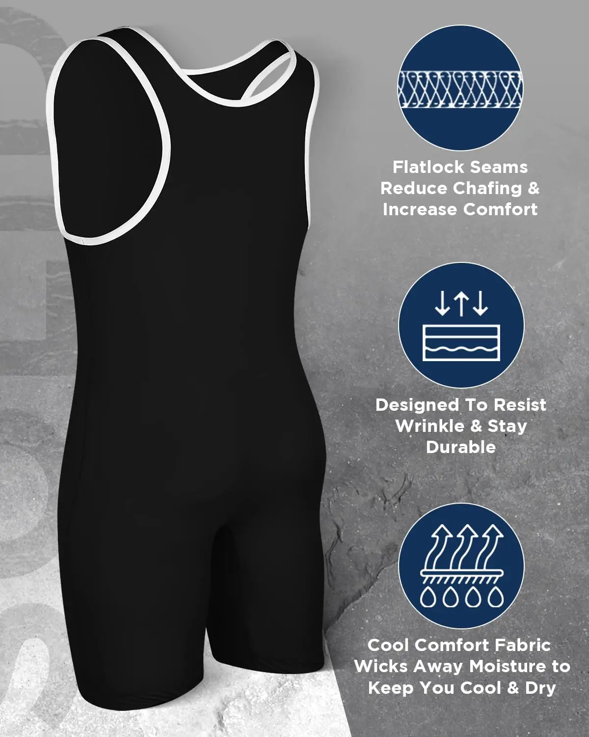 Sports Plain Wrestling Singlet, Power lifting Singlet Youth Wrestling Singlet Men for Training