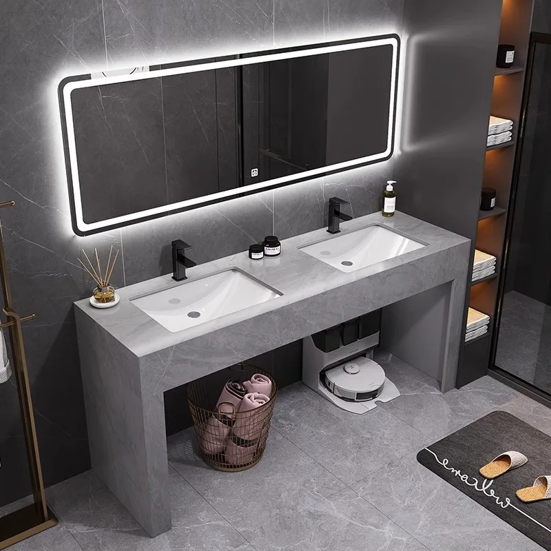 Modern simple natural marble high-end atmospheric hand washing toilet washbasin floor basin light luxury