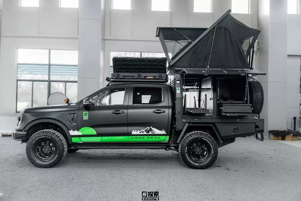 Pop-up hard shell vehicle tents Samrcamp aluminum hard shell roof top tent