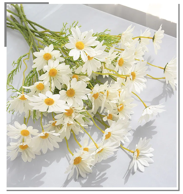 Artificial small Daisy 5 Dutch chrysanthemum Cosmos wedding home photography decoration props artificial flowers wholesale