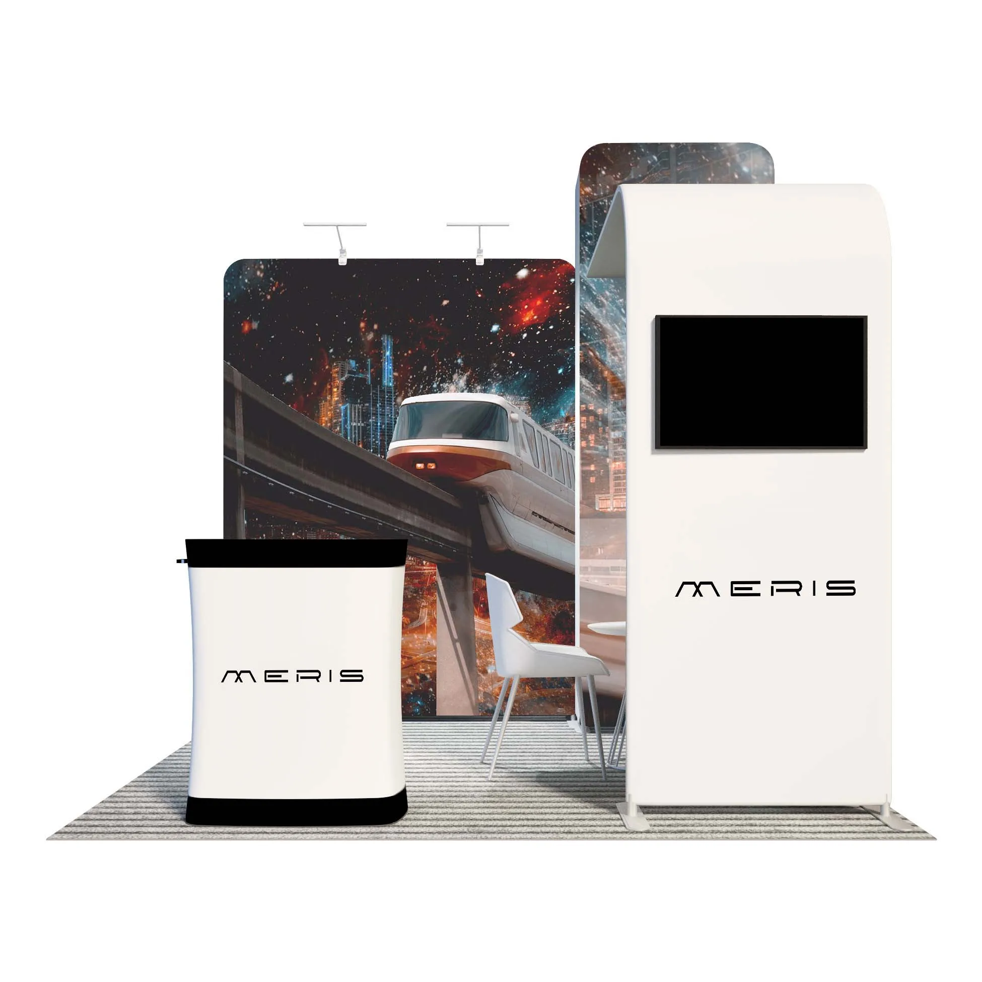 3*3 trade booth design quiz show exhibition display expo trade show backdrop stand