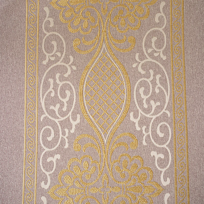
High shading luxury linen pink embroidered textured blackout european style window curtain for bedroom 