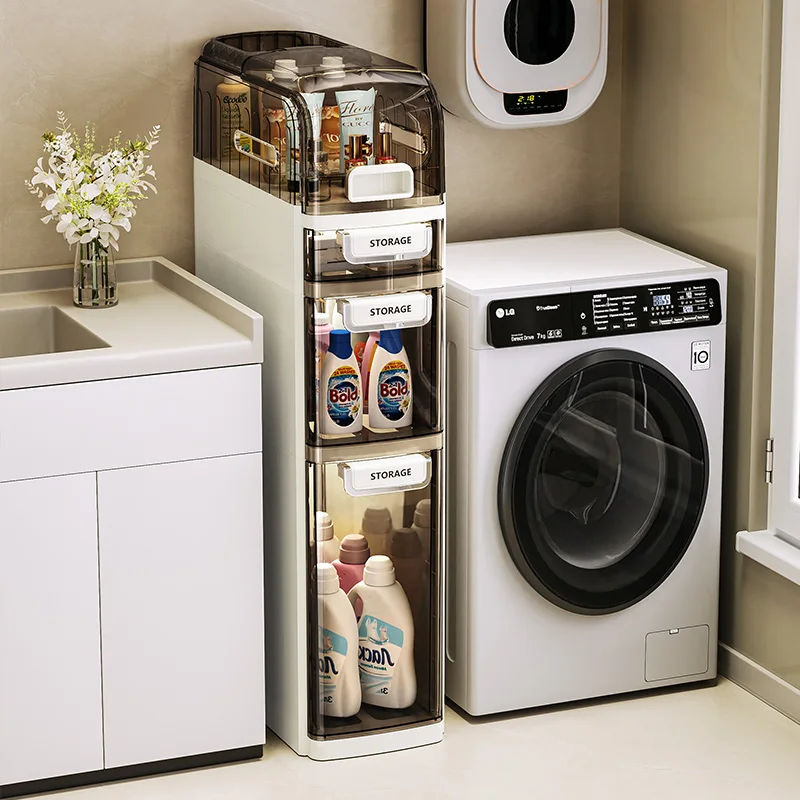 Wannuo 5-слойный современный многоуровневой шкаф для дома ванной комнаты шитья водонепроницаемый стеллаж хранения