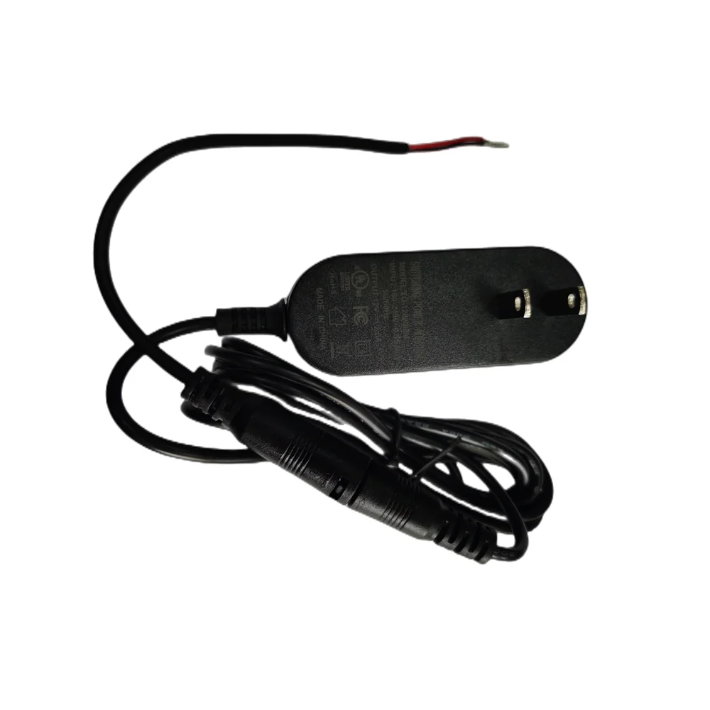 12v 2a switching power adapter with female connector bare wires ac wall plug to dc power supply adaptor IP44 connector style