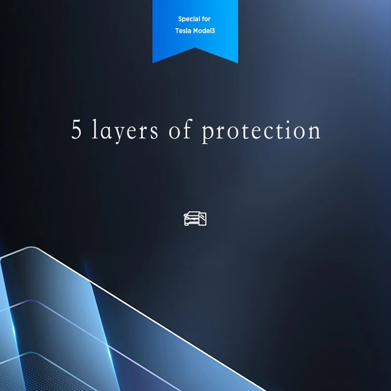 Suitable for Model3/Y central control screen protective film accessories toughened tesla internal