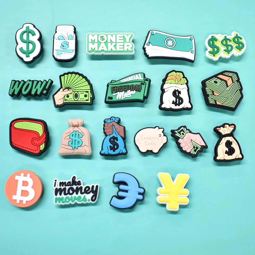 Women Shoes Accessories Dollar Symbol Money Maker Wallet Moneybag Shoe Charms Cash Moifom Money Maker Rich Shoe Store Accessory