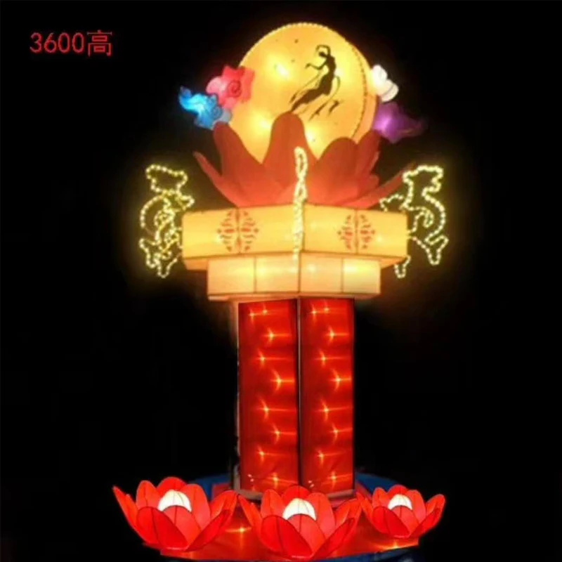 mid autumn festival lanterns/ led rabbit lanterns /moon lanterns artificial flower lanterns for sale