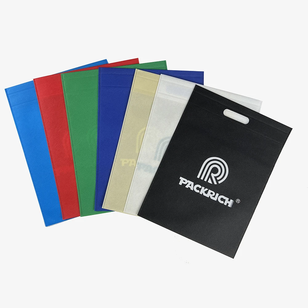 Custom Promotion Non Woven Cheap Collapsible Color Folding Shopping Bag With Logo