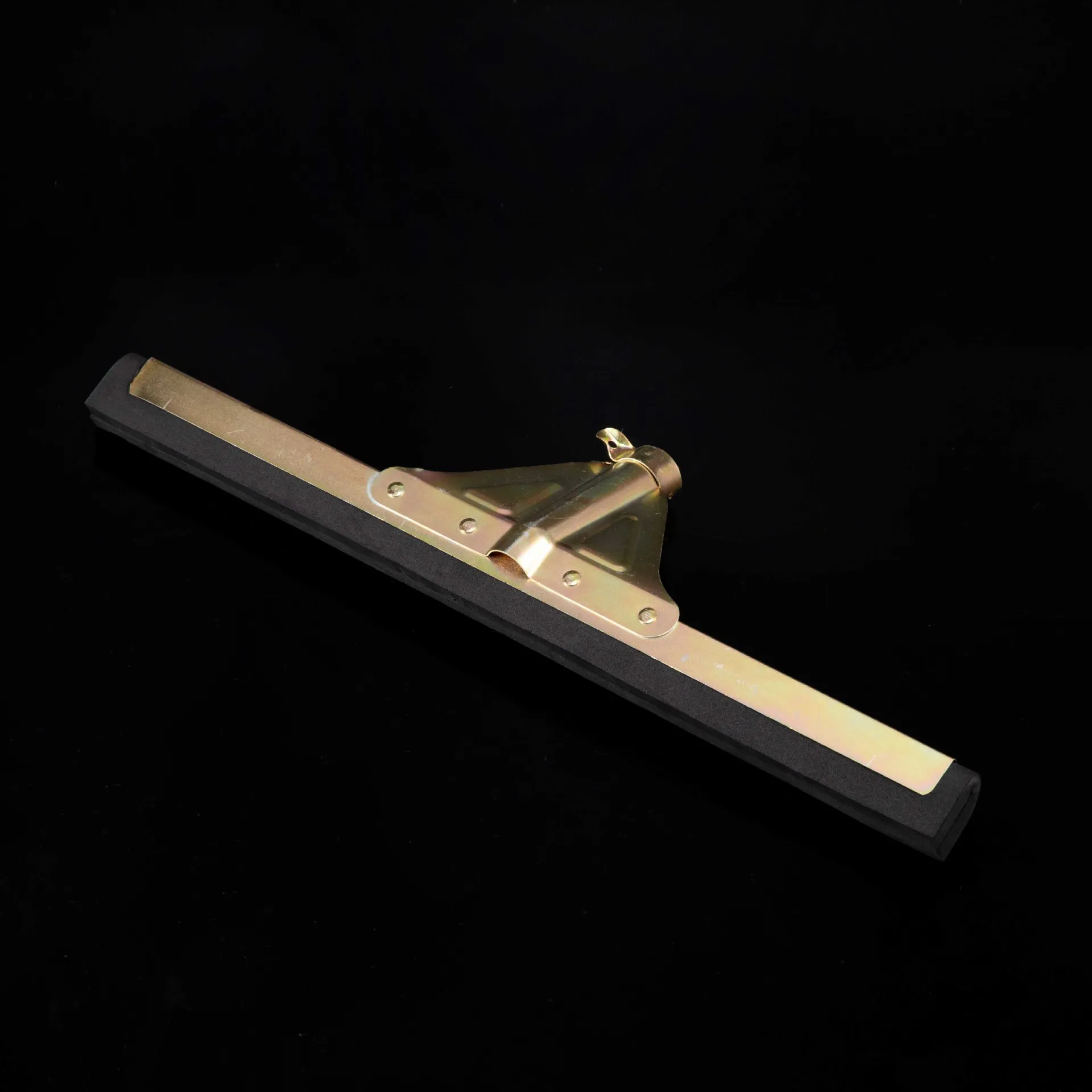 HQ0027 triangle gold metal floor squeegee with red EVA 18 inches wide
