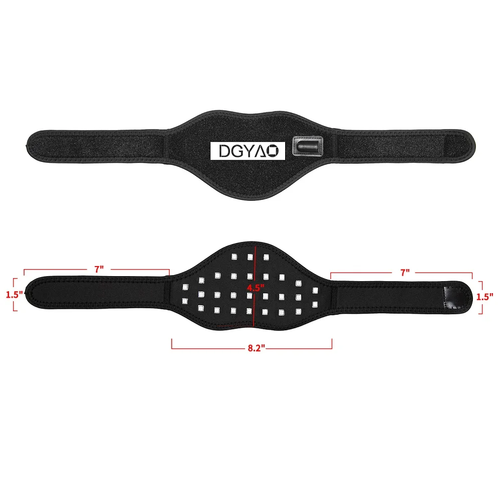DGYAO LED Red Infrared Light therapy Led Pain Relief Pad Heating Patches Wraps for Neck Wrist
