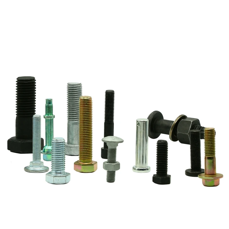 Supplier heavy industry yellow colorful galvanization half thread a193 b7 hexagonal bolt