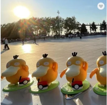 Factory Price 1:1 Action Figure PVC Psyduck Model Doll Squirtle Psyduck Bulbasaur Charmander Pocket Monster Toy Gift For Kids