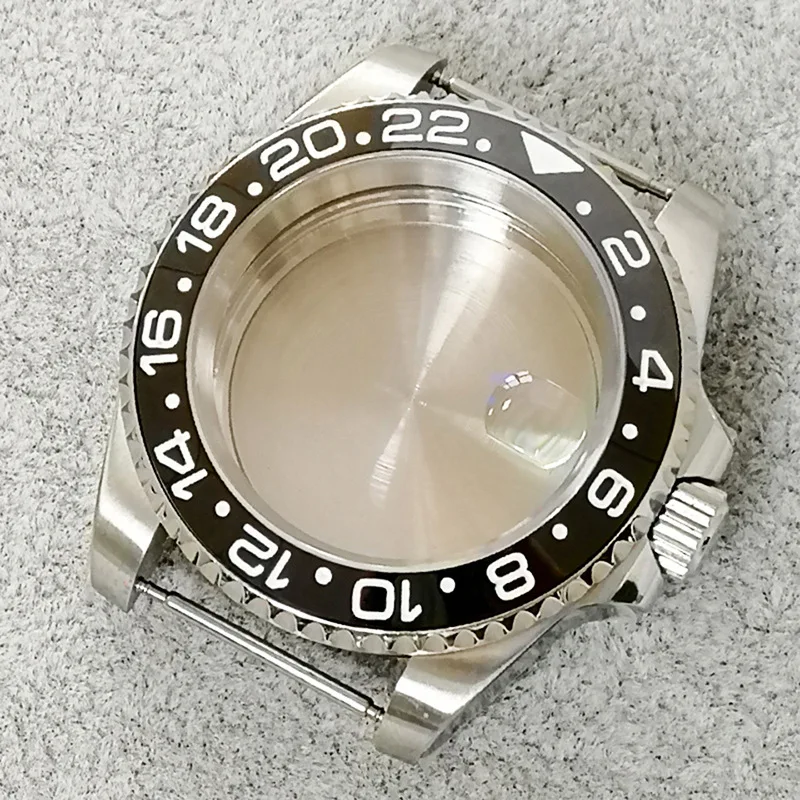 Factory Customized 316 Stainless Steel High-quality Watch Case 40mm Ceramic Ring Sapphire Glass Watch Accessories