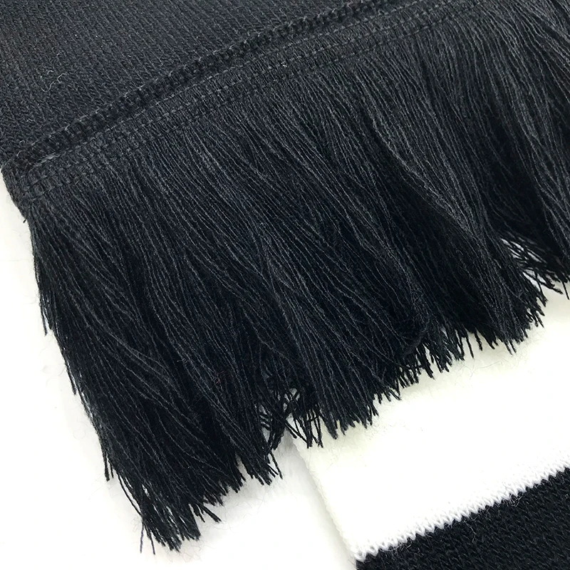 2022  GRS certified rpet scarf recycled polyester eco friendly football fan scarf soccer fan gift