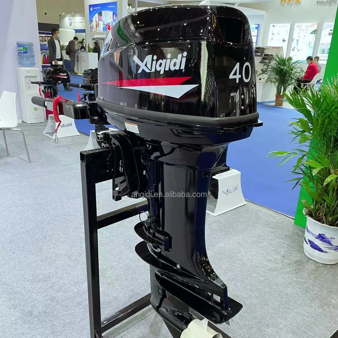 AIQIDI 40hp 2 stroke outboard motor with electric start,tiller control popular boat motor Outboard Marine Motor