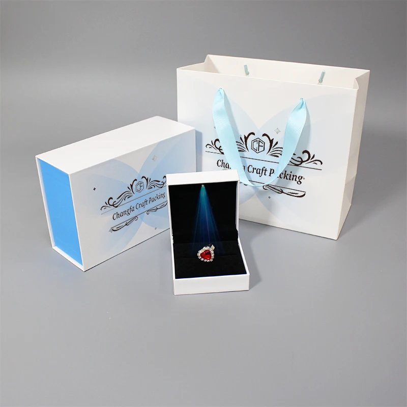 High-End Customized Book Shaped Kraft Paper Gift Box with Magnetic jewelry box