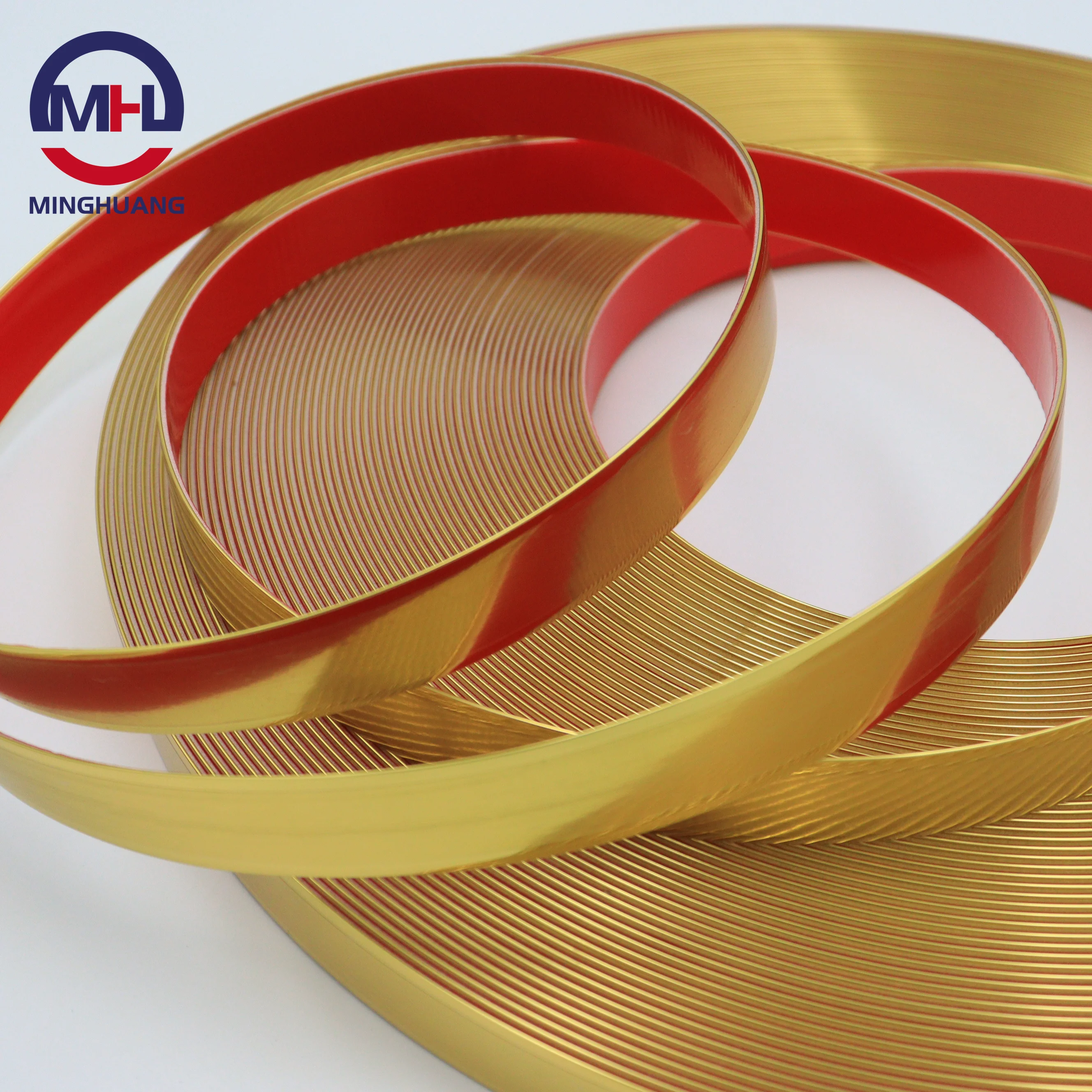 MH 1mm 22mm 50mm Rubber Wooden Melamine Self Adhesive High Gloss Pvc Edge Banding