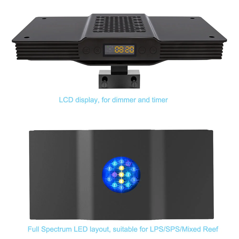 2024 New Hot Sale Shang Aisi Underwater Knight V3 Full Spectrum 60W Marine Tank Light Sunrise Sunset Model Aquarium Lights