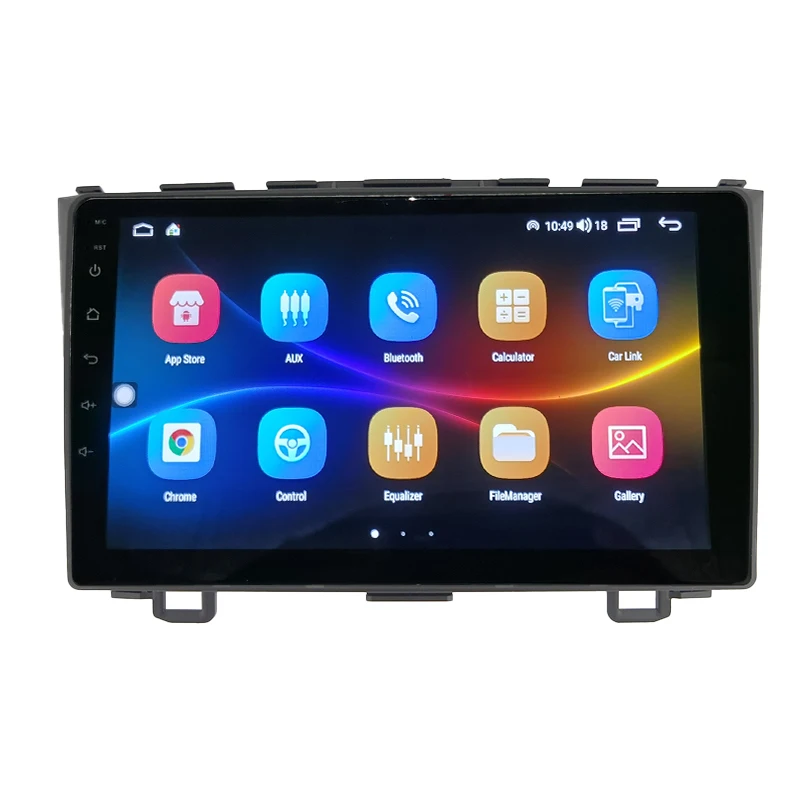 Автомагнитола Tesla стиль 2din мультимедийный плеер Autoradio Stereo 10 Guangdong для HONDA CRV 9 дюймов 2008-2011 Gps Dvd-плеер
