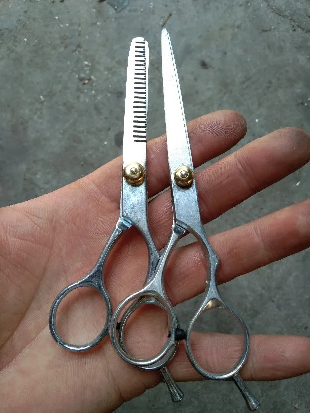 Manufacturers supply flat cut tooth scissors high-end hairdressing hair cutting barber scissors