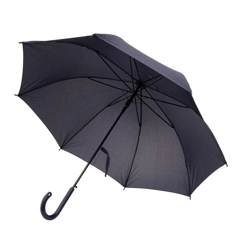 21 inch cheap price standard size straight bone new plain blue fabric embossed rain stick auto umbrella