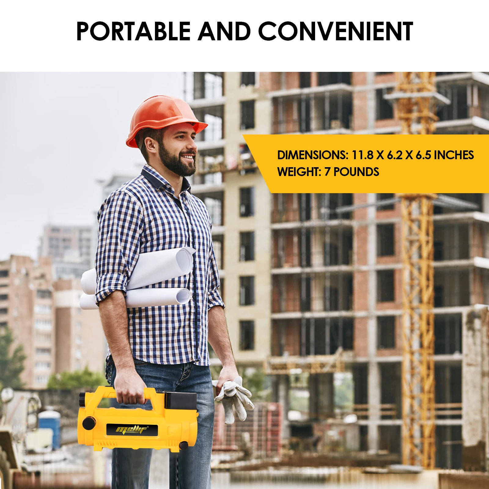 Беспроводной насос для перекачки Mellif аккумулятора Dewalt/Mellif 20 В (макс.) (без аккумулятора) портативный самовсасываю