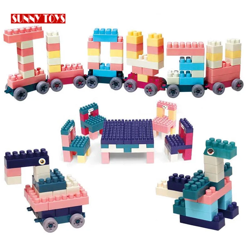 Baby large particles plastic building blocks kids educational plastic building blocks toys