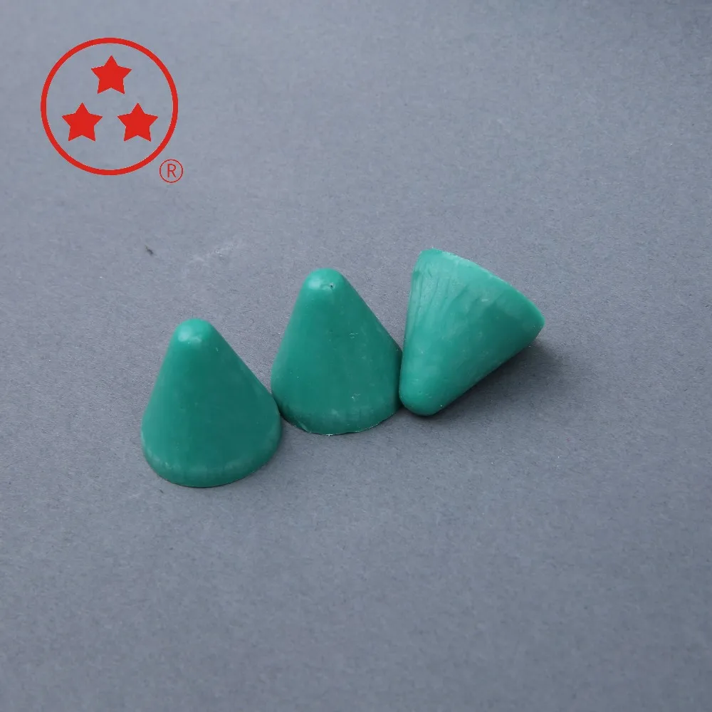 plastic media cone with medium cut for aluminium components deburring