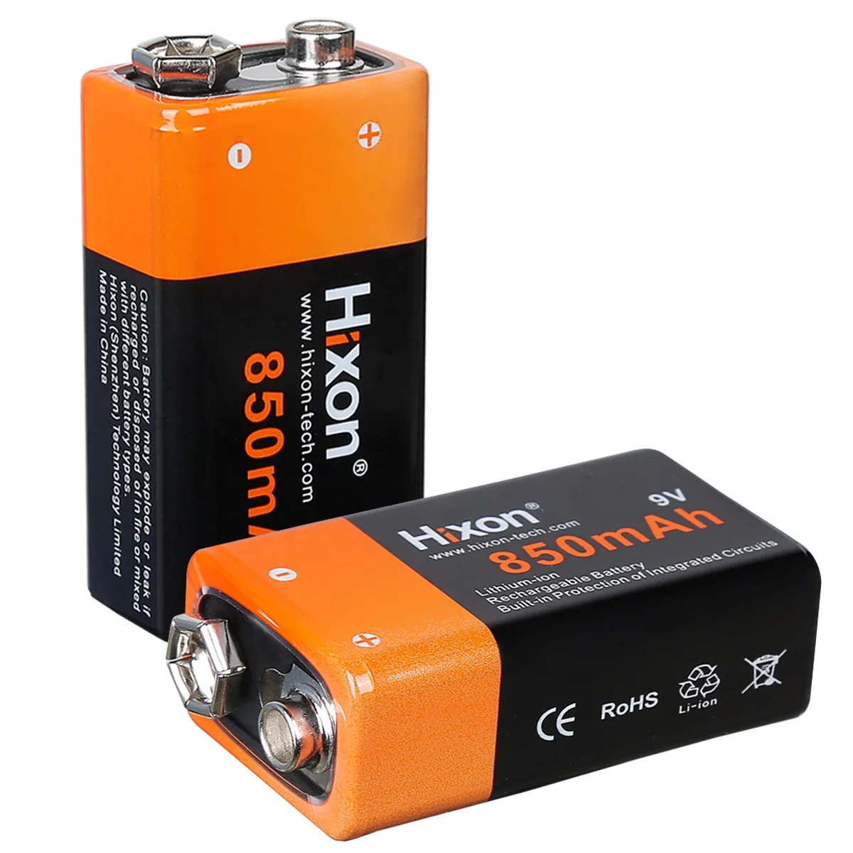 Hight Quality Low Price 9v usb recharge lithium ion rechargeable battery for metal detector