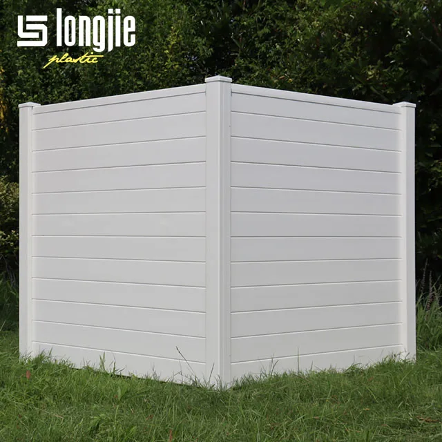 4 ft. x 4 ft. Premium White Vinyl Privacy Fence Panel Screen Enclosure