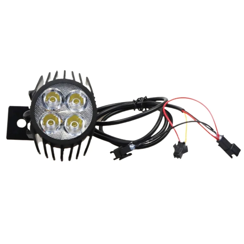 2 In 1 Horn Headlight Electric Scooter Big Front Light For KUGOO M4 PRO 12-80V Motorcycle Big Front Light Lamp With Horn