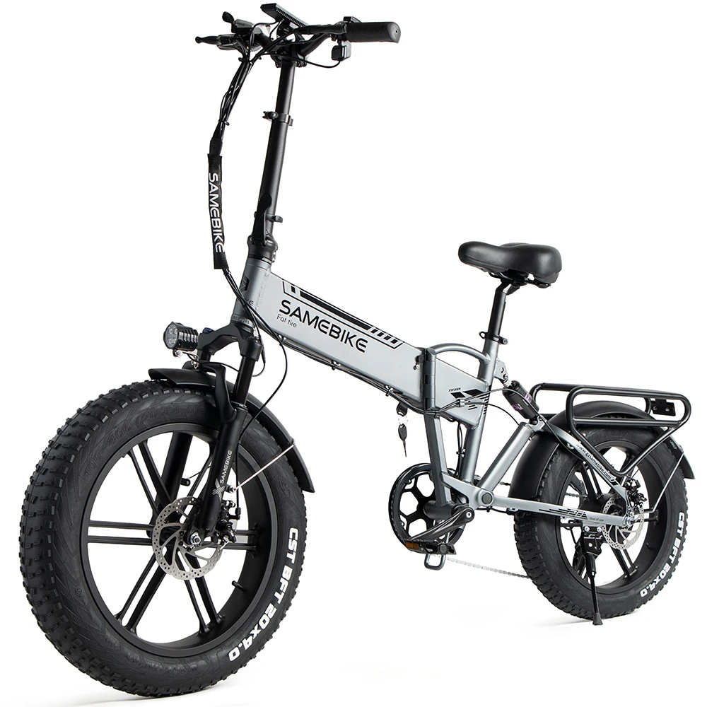 Wholesale Electric EBike 48V/8AH250W 7S Aluminum Frame Disc Brake LCD Meter 4.0fat Tires Foldable Electric Bicycle