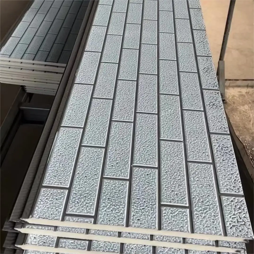 16mm/20mm Pu Foam Panel Metal Insulated Siding Panel House Decorative Exterior Board Decoration Insulation Sandwich Panel