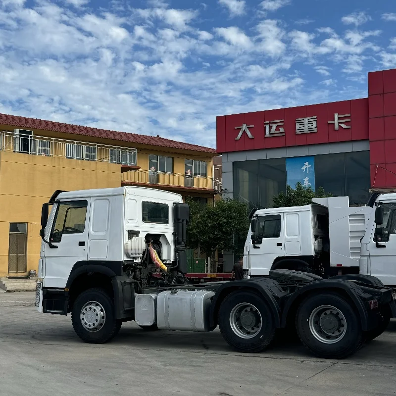 Used China National Heavy Duty Truck 6X4 tractor exported to Africa semi-trailer trailer with 371-375 hp