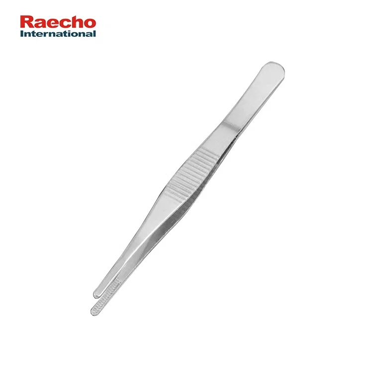 Profesional Hospital Dressing Forceps Toothless Tweezers