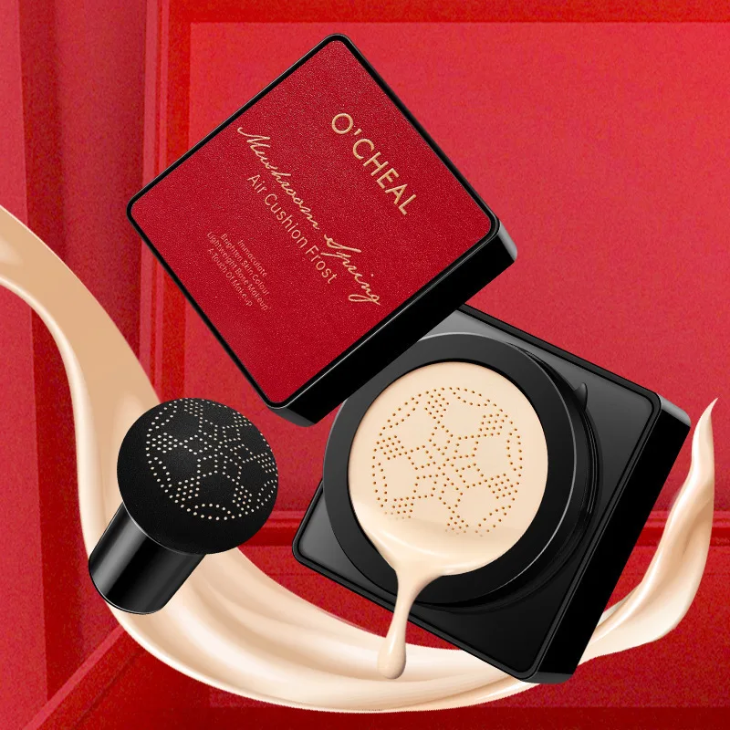 Chinese Red Air Cushion BB Frost Powder waterproof concealer calm makeup and oil controlling liquid foundation