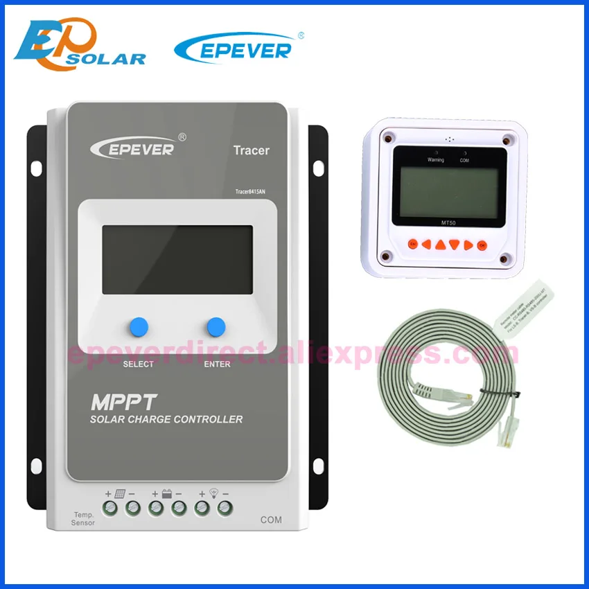EPEVER Tracer3210AN EPsloar 30A со слежением за максимальной точкой мощности Солнечный Контроллер заряда 12V 24V лцд дисплеем регуляторы с MT50 дистанционного метр