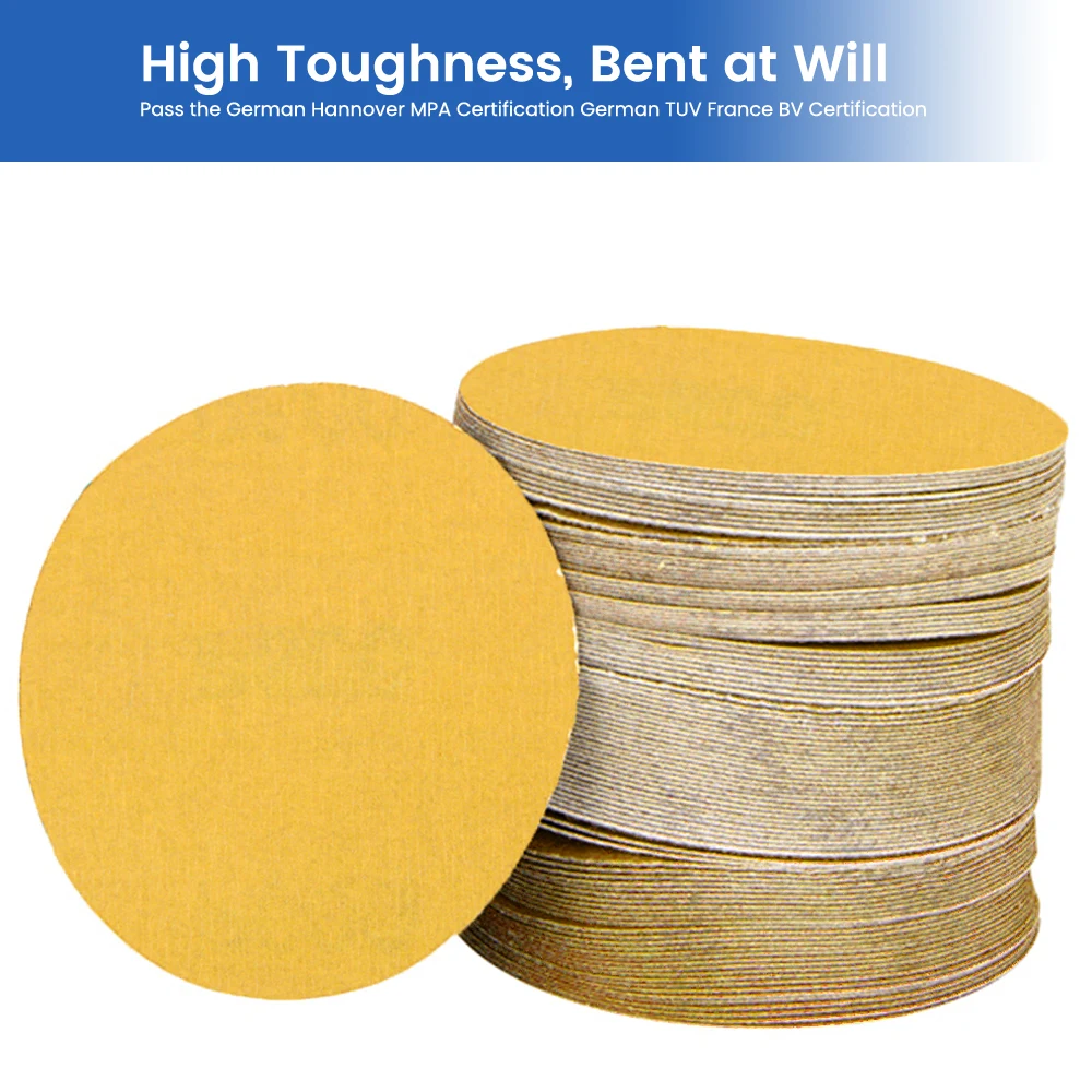 5 Inch Sand Disc Hook and Loop Sand Discs 40-2000# Random Orbital Sand Paper Disc for Automotive Woodworking Polishing