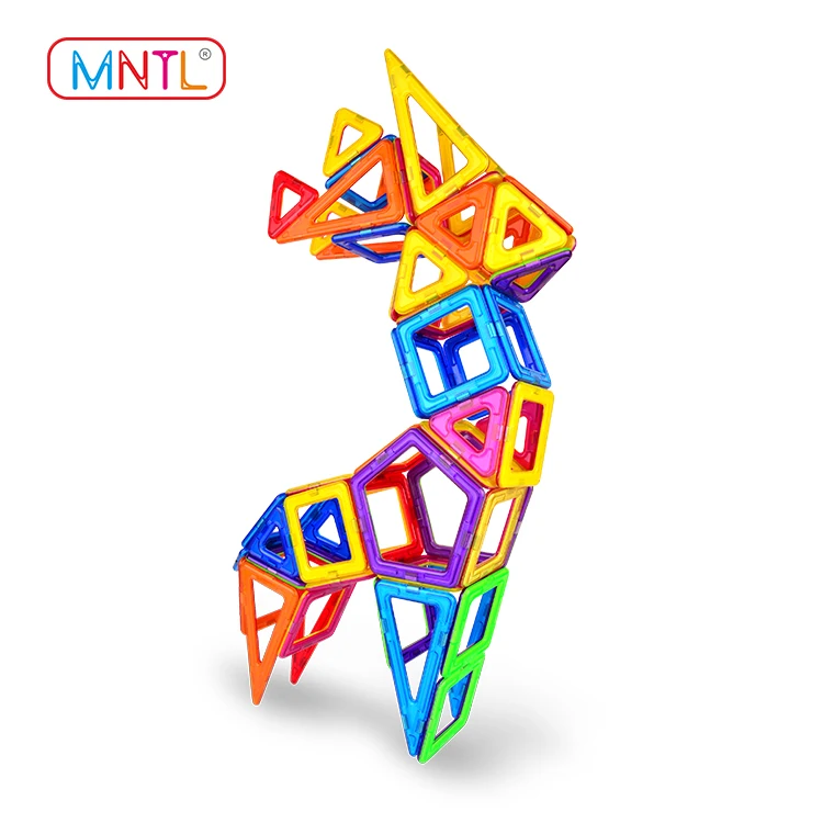 Конкурентоспособная цена хорошее качество 120 шт. пластик Магнитная образования строительные блоки игрушки набор CE, EN71, ASTM