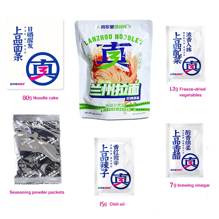 Instant Noodle Factory From China Wholesale Oem Noodle With Private Label Fried Bulk Instant Bag Soup Noodles