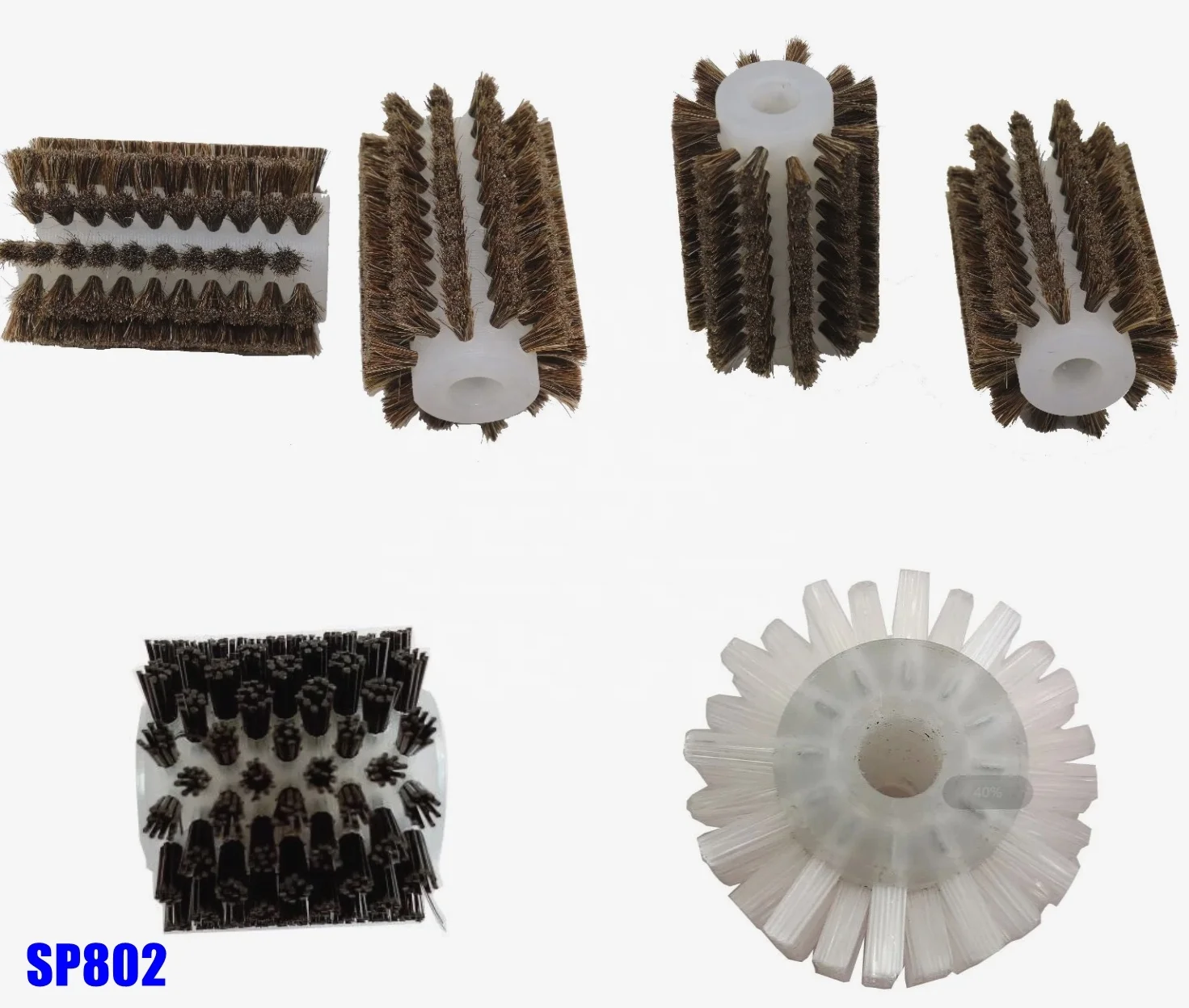 High quality Abrasive wire wheel Roller bevel brushes grit 240 for Festool wood Cylinder brush clean brushing machines