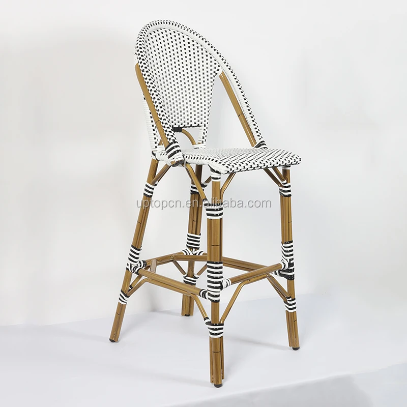 (SP-OC409) New Arrival Modern Metal Luxury Outdoor Rattan Bar Chair For