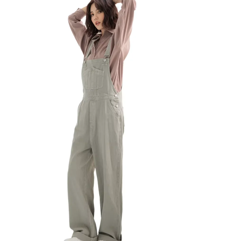 2024 New Arrival High Quality Jeans Overalls Colorful Morandi Series Denim Overalls For Women