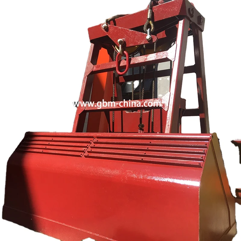 Electro-Hydraulic Clamshell Grab bucket motor hydraulic grab for handing bulk material,motor hydraulic clamshell grab